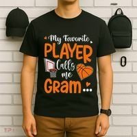 My Favorite Basketball Player Calls Me Gram T-Shirt thumb 6