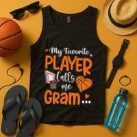 My Favorite Basketball Player Calls Me Gram Tank Top thumb 4
