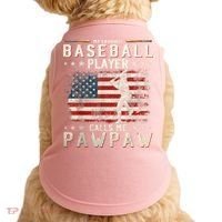 My Favorite Baseball Player Calls Me Pawpaw Flag Father Day Doggie Tank thumb 0