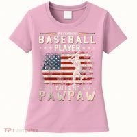 My Favorite Baseball Player Calls Me Pawpaw Flag Father Day Women's T-Shirt thumb 0