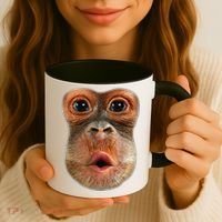 Monkey Face Breath Funny Coffee Mug thumb 3