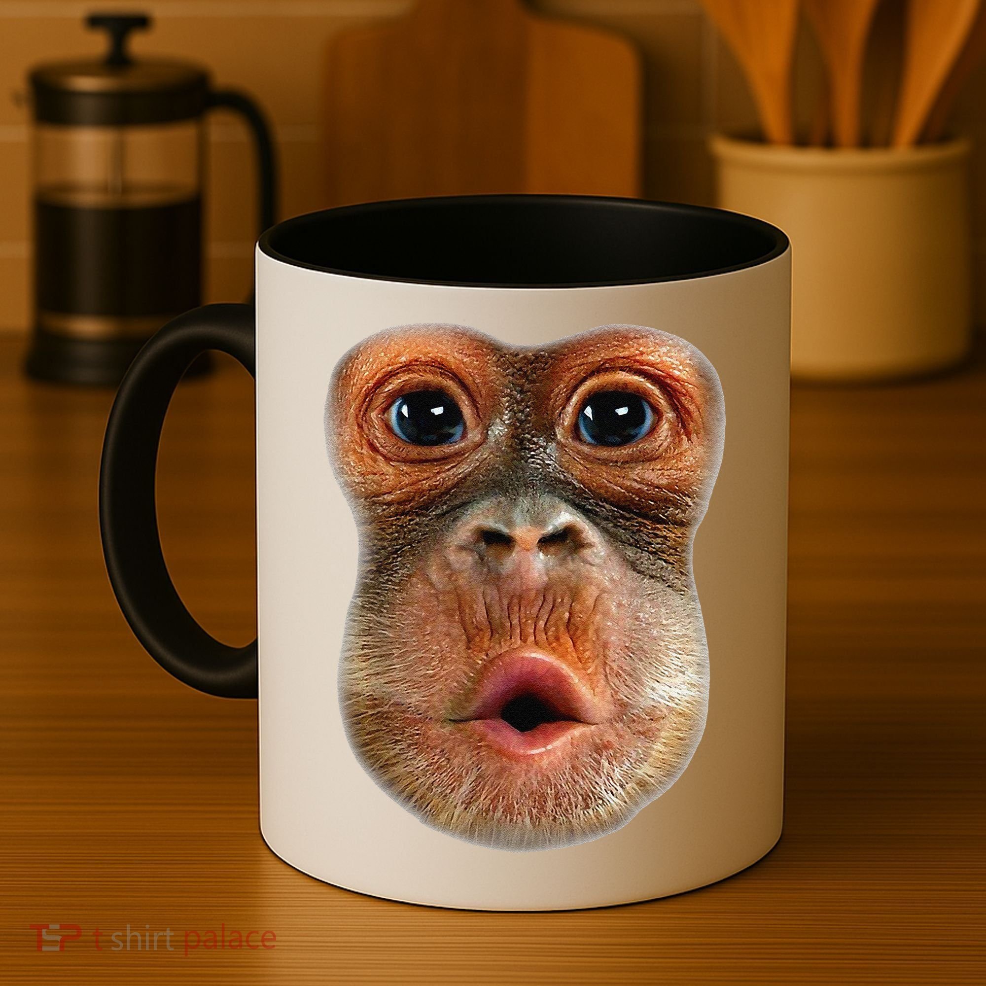 Monkey Face Breath Funny Coffee Mug