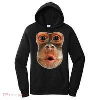 Monkey Face Breath Funny Women's Hoodie thumb 0