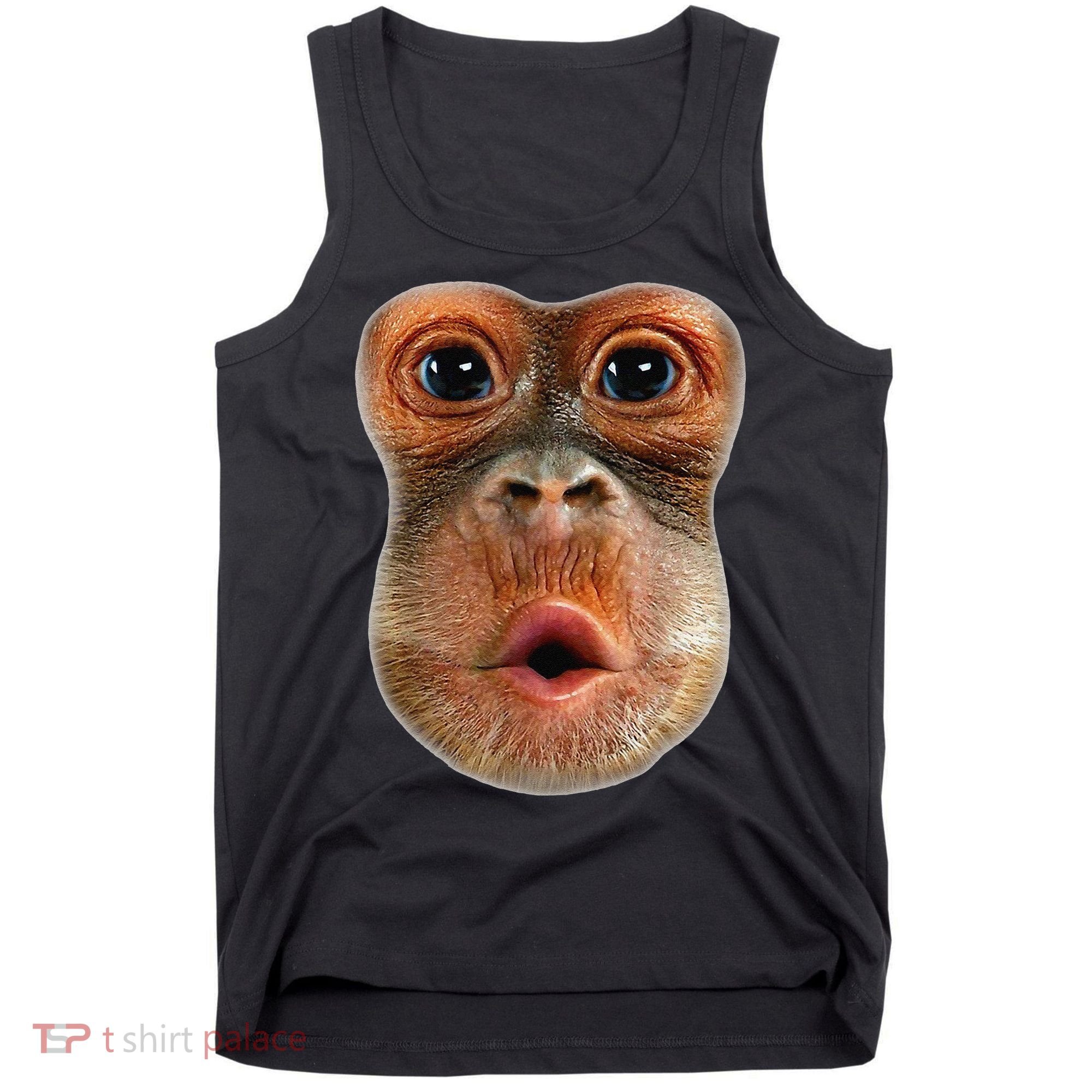Monkey Face Breath Funny Tank Top