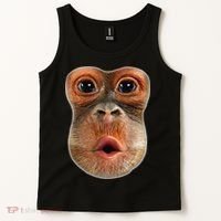 Monkey Face Breath Funny Tank Top thumb 2