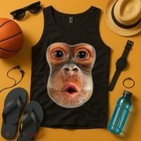 Monkey Face Breath Funny Tank Top thumb 4