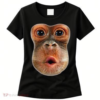 Monkey Face Breath Funny Women's T-Shirt