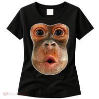 Monkey Face Breath Funny Women's T-Shirt thumb 0