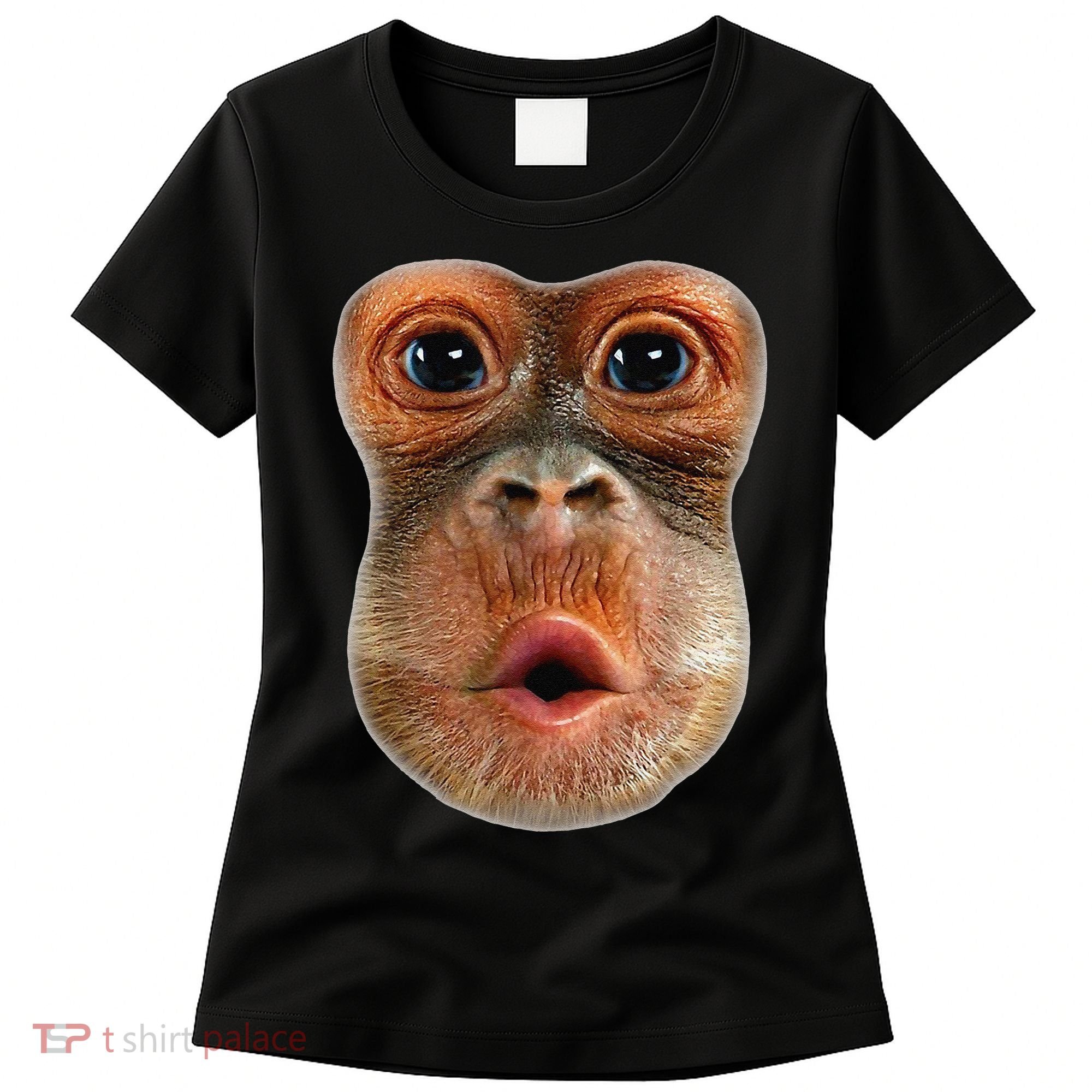 Monkey Face Breath Funny Women's T-Shirt