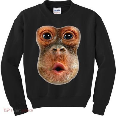 Monkey Face Breath Funny Kids Sweatshirt
