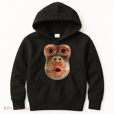 Monkey Face Breath Funny Kids Hoodie