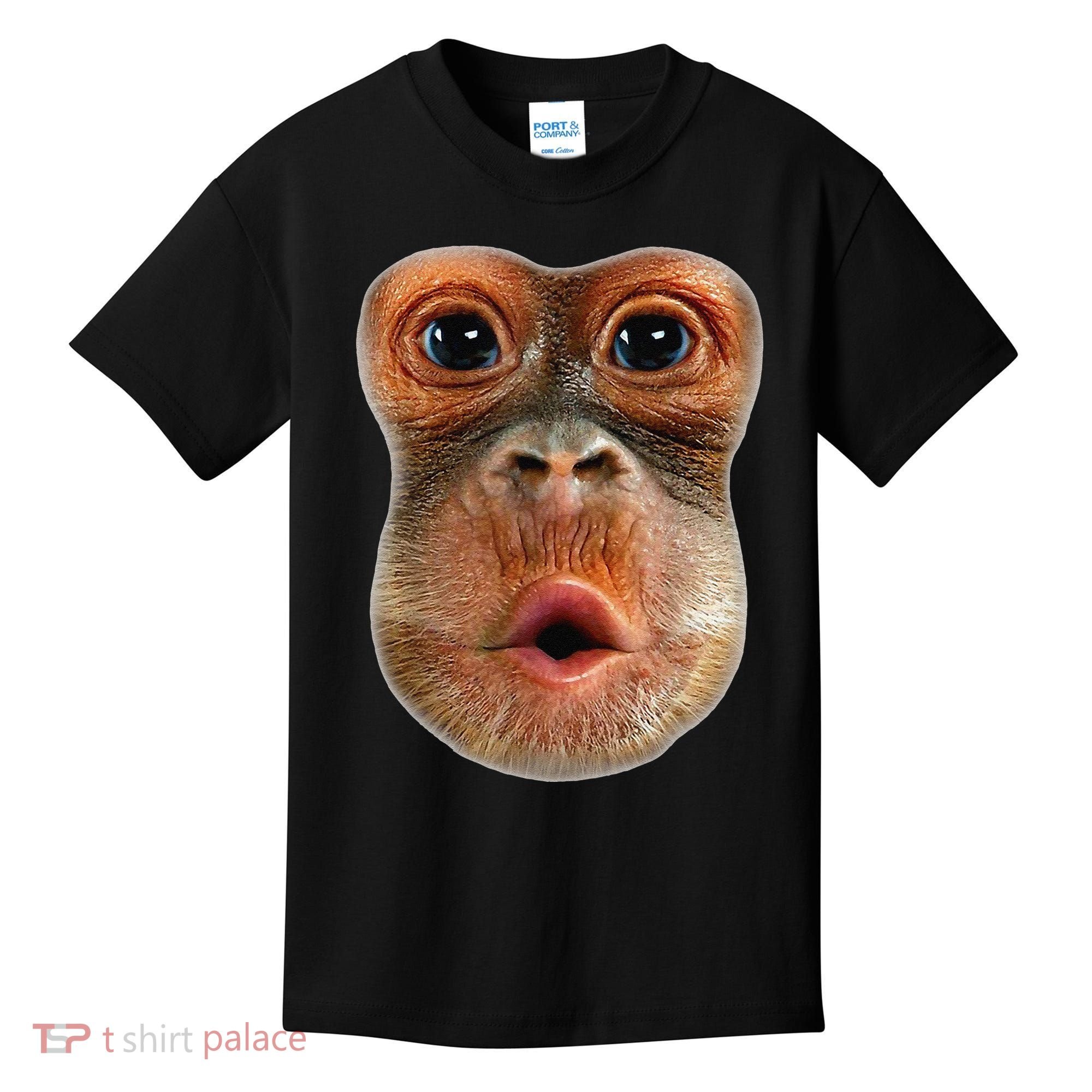 Monkey Face Breath Funny Kids T-Shirt