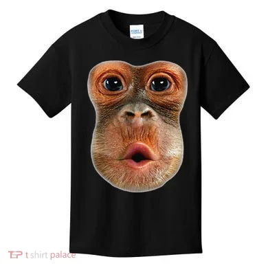 Monkey Face Breath Funny Kids T-Shirt