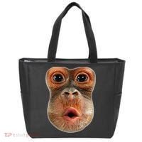 Monkey Face Breath Funny Tote Bag thumb 0