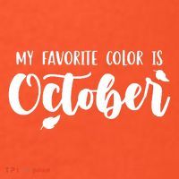 My Favorite Color Is October T-Shirt thumb 7