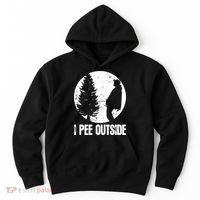 Mens Funny Camping Shirts For Men I Pee Outside Inappropriate TShirt Hoodie thumb 0