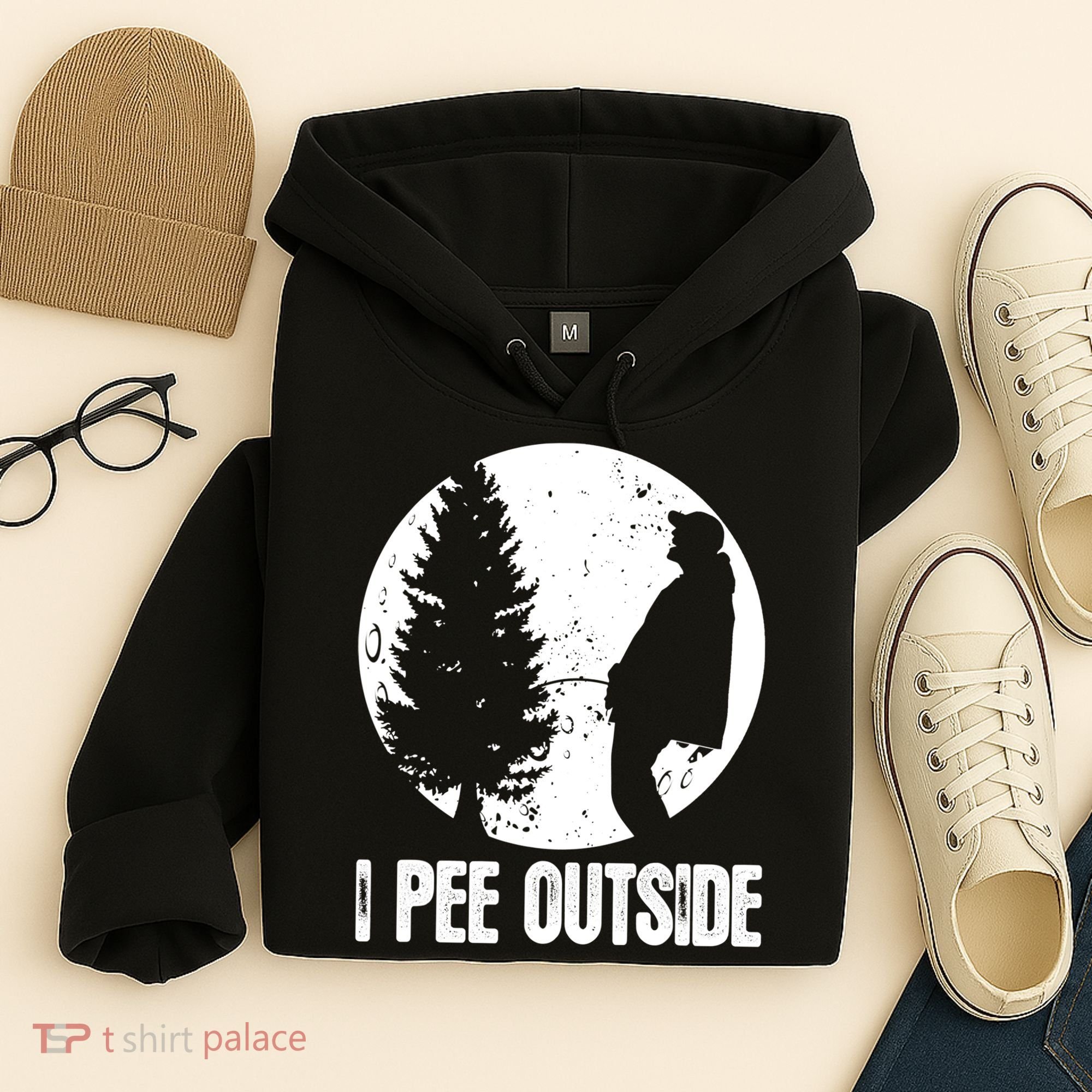 Mens Funny Camping Shirts For Men I Pee Outside Inappropriate TShirt Hoodie