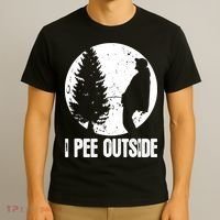 Mens Funny Camping Shirts For Men I Pee Outside Inappropriate TShirt T-Shirt thumb 3