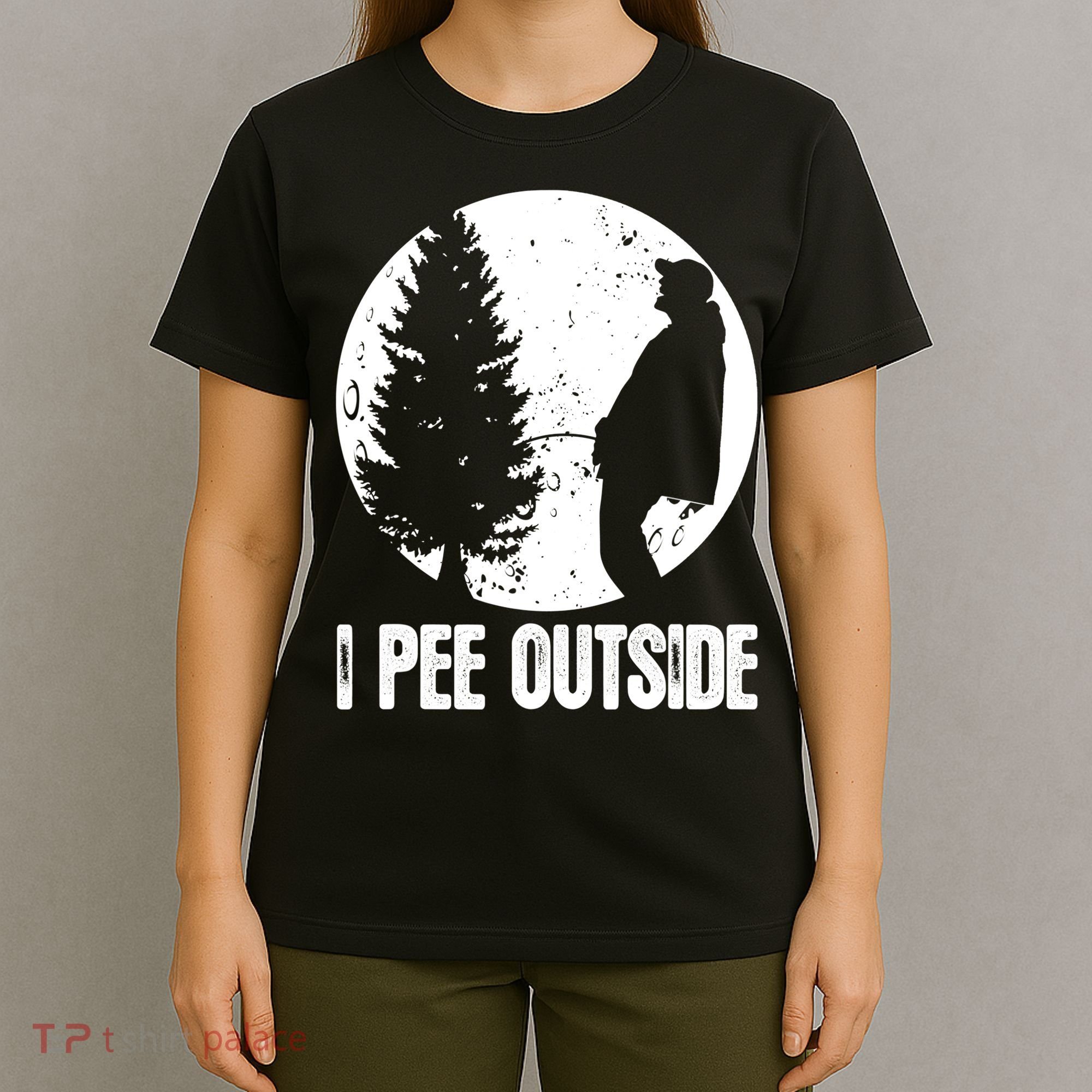 Mens Funny Camping Shirts For Men I Pee Outside Inappropriate TShirt T-Shirt