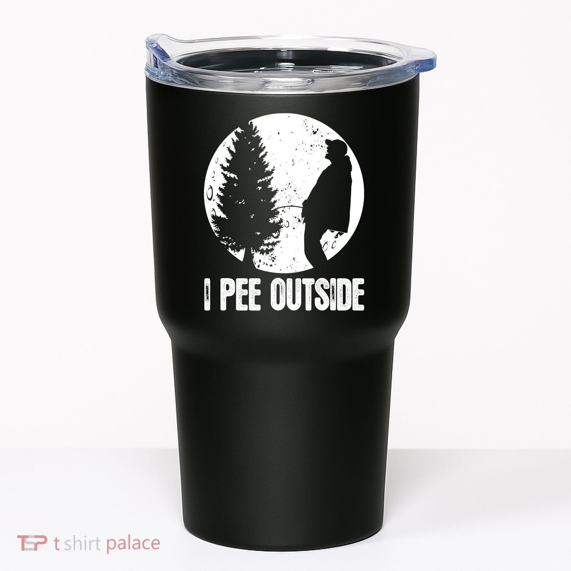 Mens Funny Camping Shirts For Men I Pee Outside Inappropriate TShirt Tumbler