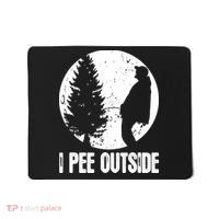 Mens Funny Camping Shirts For Men I Pee Outside Inappropriate TShirt Mousepad thumb 0