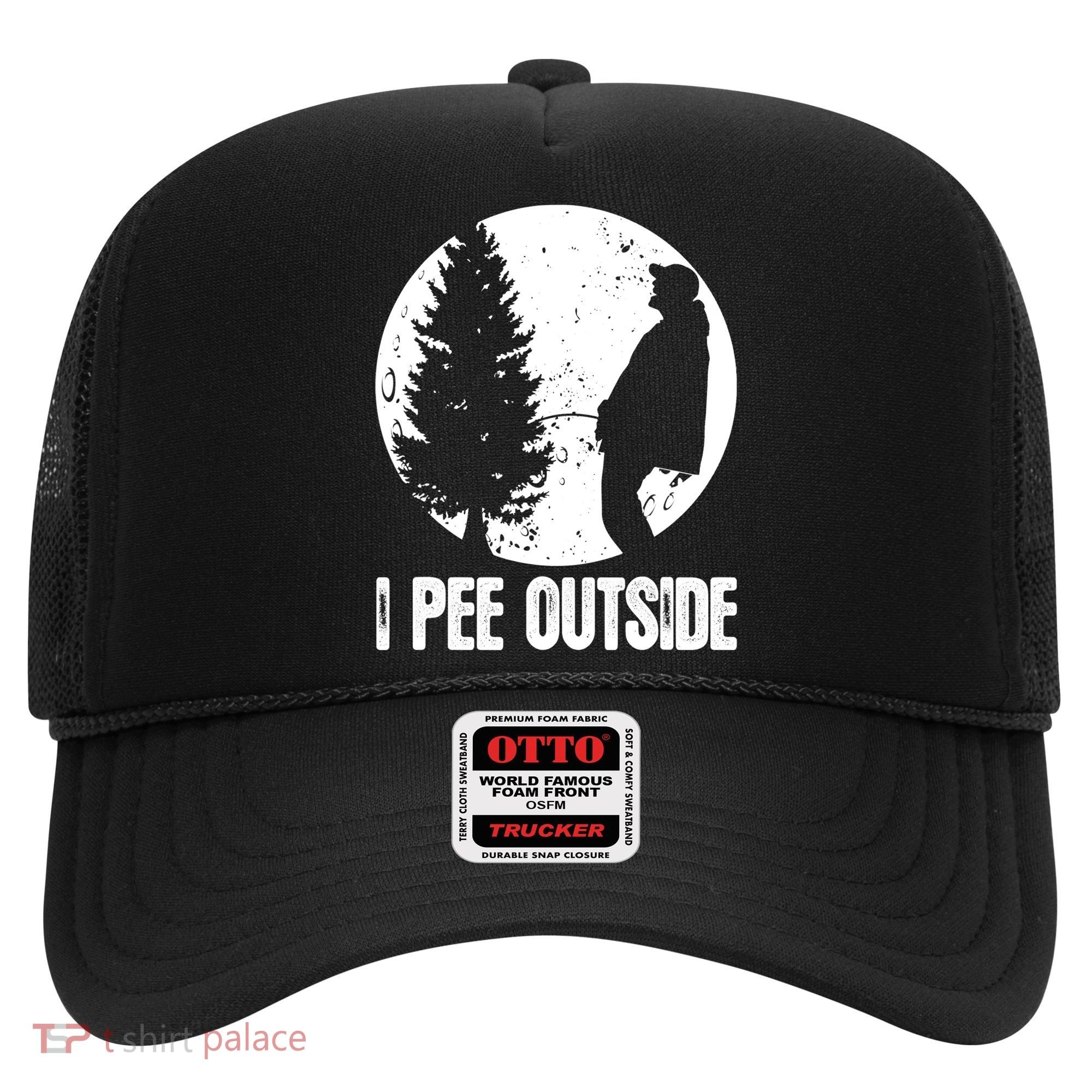 Mens Funny Camping Shirts For Men I Pee Outside Inappropriate TShirt Hat