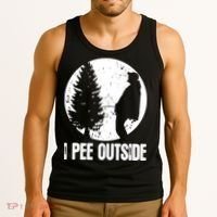 Mens Funny Camping Shirts For Men I Pee Outside Inappropriate TShirt Tank Top thumb 3