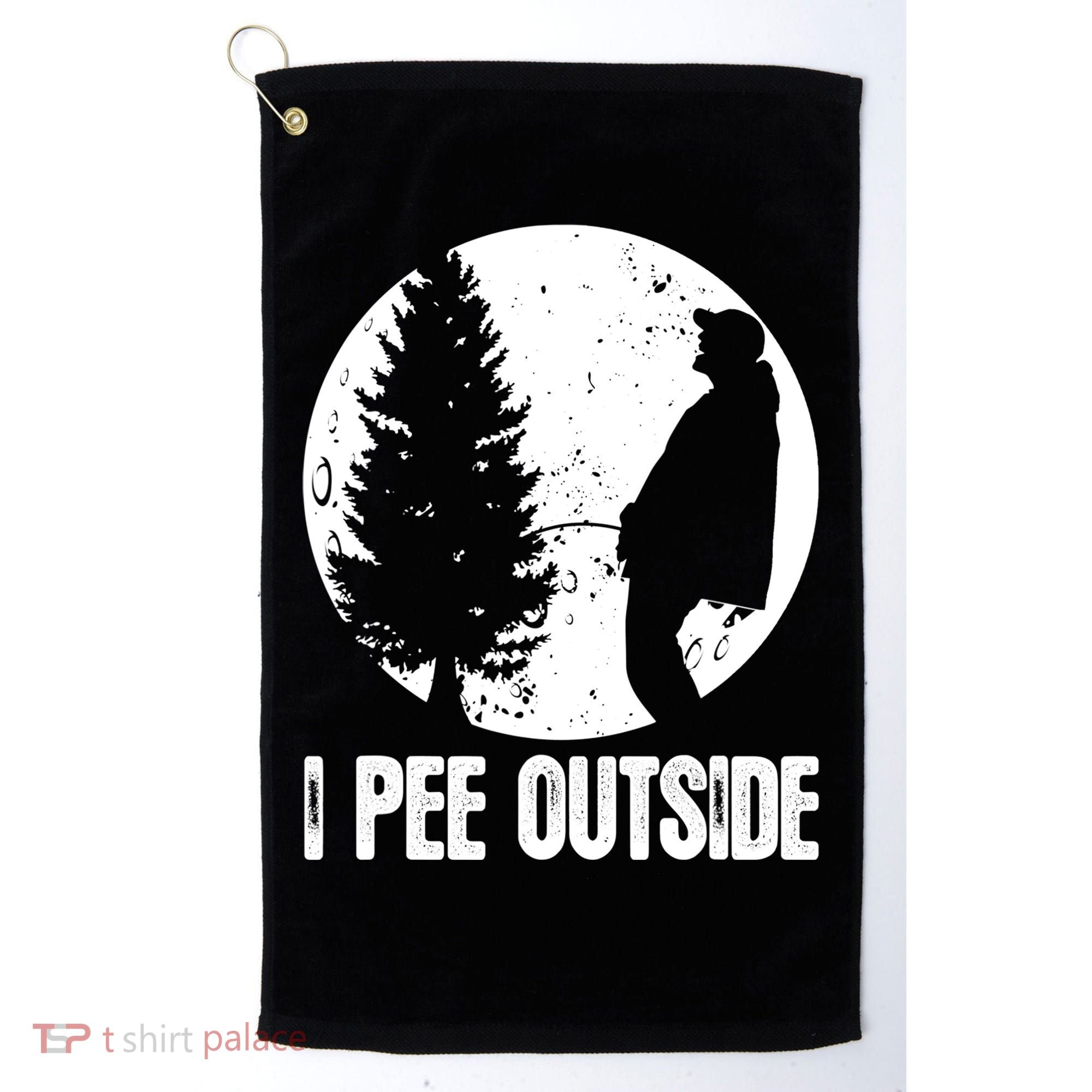 Mens Funny Camping Shirts For Men I Pee Outside Inappropriate TShirt Golf Towel
