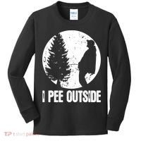 Mens Funny Camping Shirts For Men I Pee Outside Inappropriate TShirt Kids Long Sleeve Shirt thumb 0