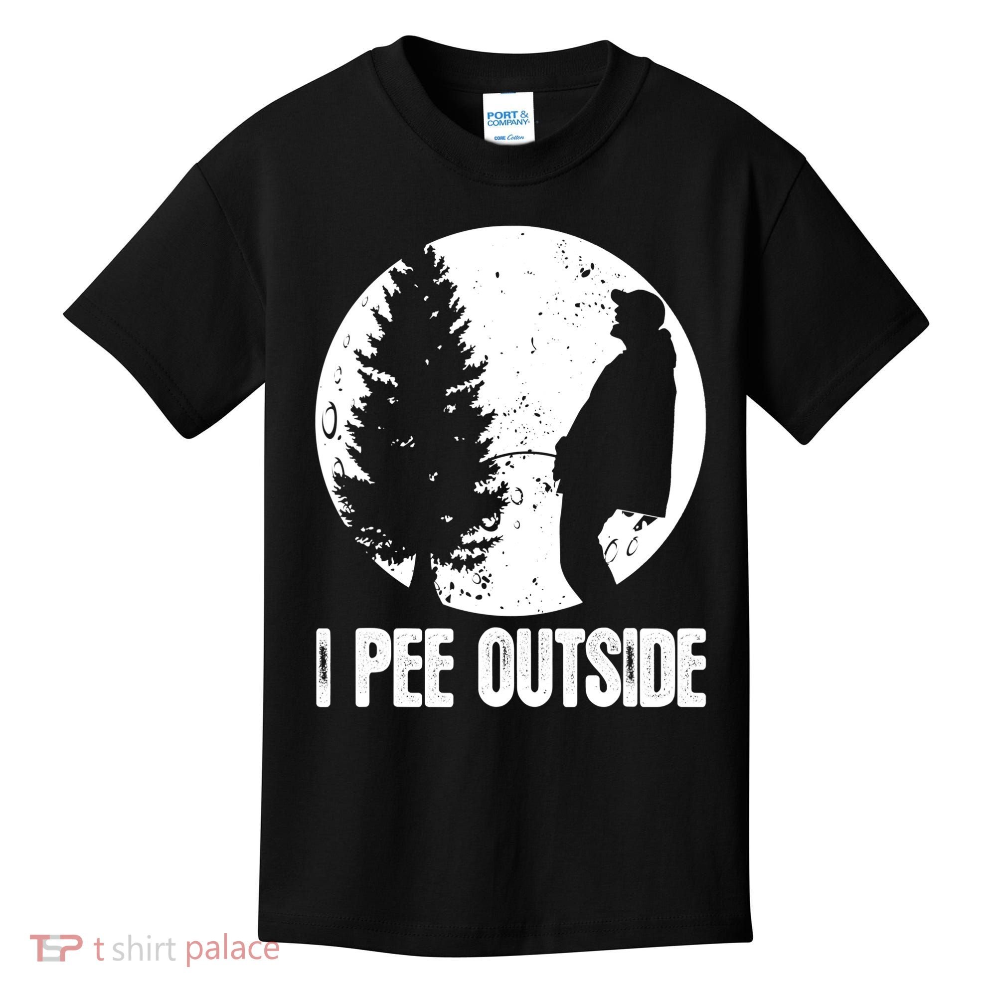 Mens Funny Camping Shirts For Men I Pee Outside Inappropriate TShirt Kids T-Shirt