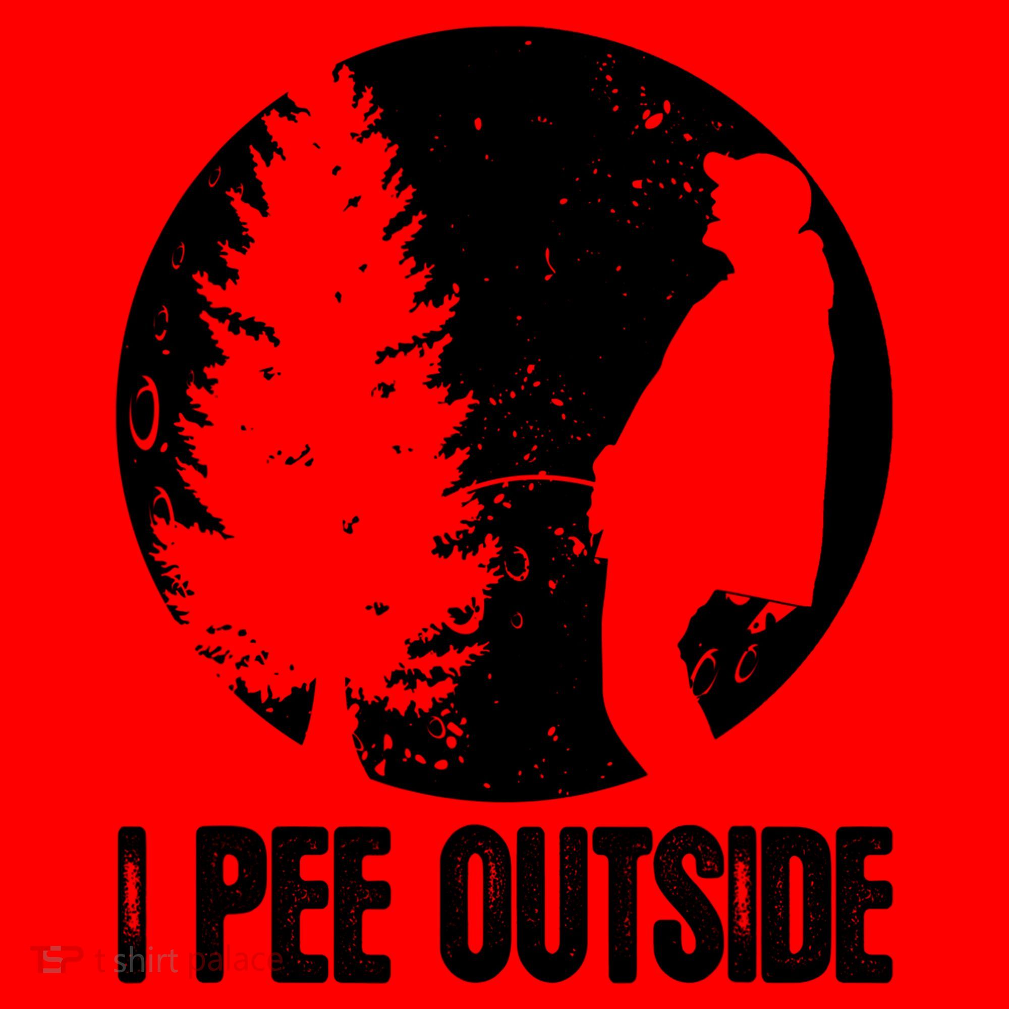 Mens Funny Camping Shirts For Men I Pee Outside Inappropriate TShirt Santa Hat