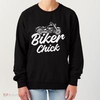 Motorcycle Funny Chopper Race Biker Chick Women's Sweatshirt thumb 0