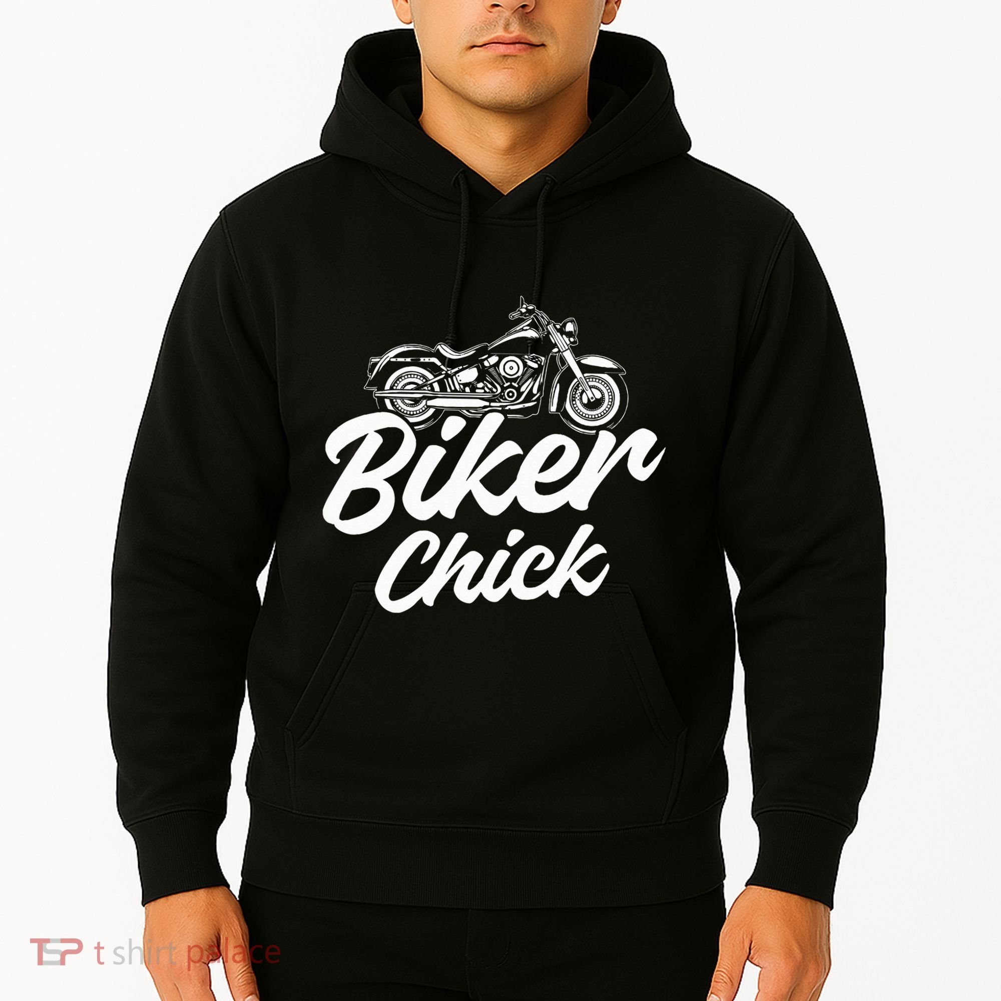 Motorcycle Funny Chopper Race Biker Chick Hoodie