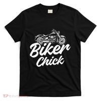 Motorcycle Funny Chopper Race Biker Chick T-Shirt thumb 0