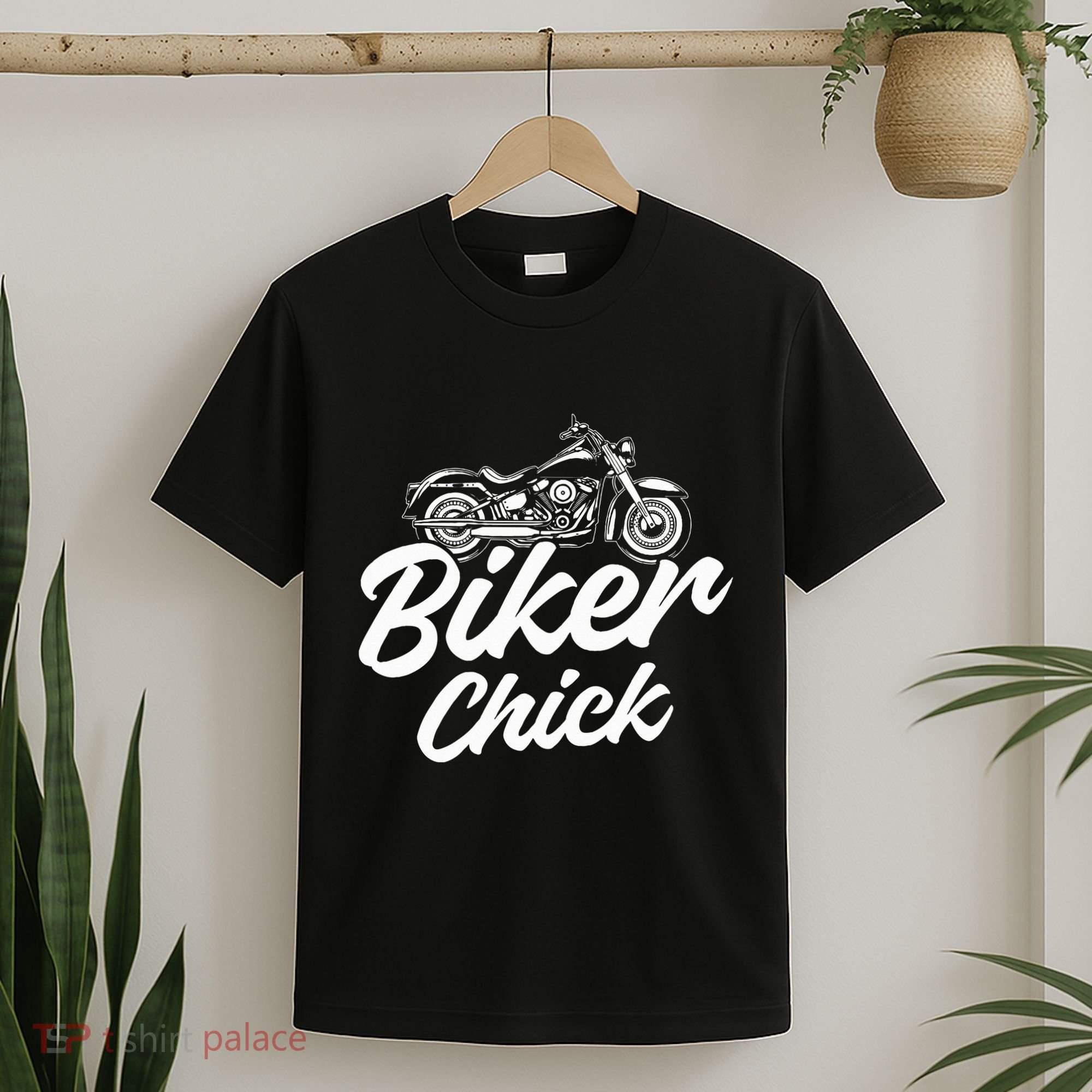 Motorcycle Funny Chopper Race Biker Chick T-Shirt