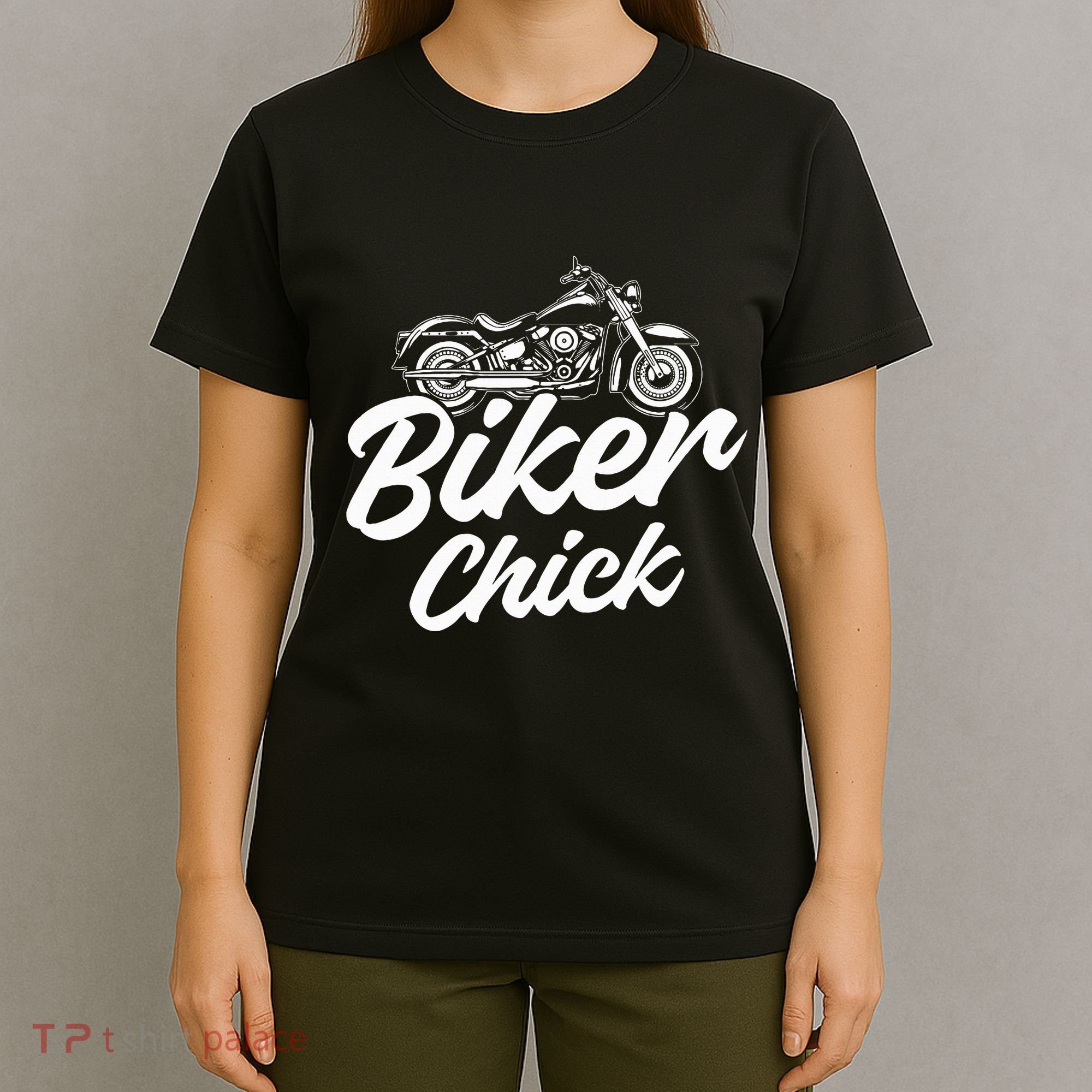 Motorcycle Funny Chopper Race Biker Chick T-Shirt