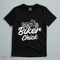 Motorcycle Funny Chopper Race Biker Chick T-Shirt thumb 5