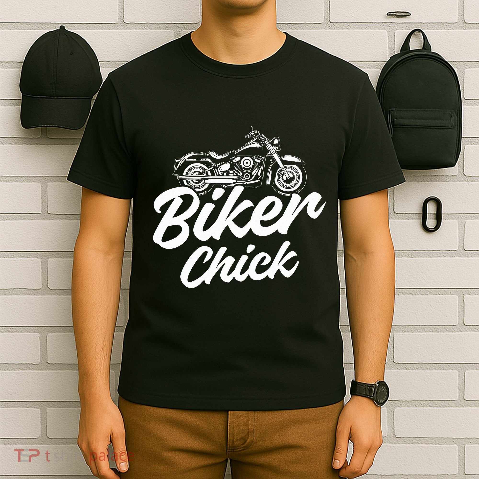 Motorcycle Funny Chopper Race Biker Chick T-Shirt