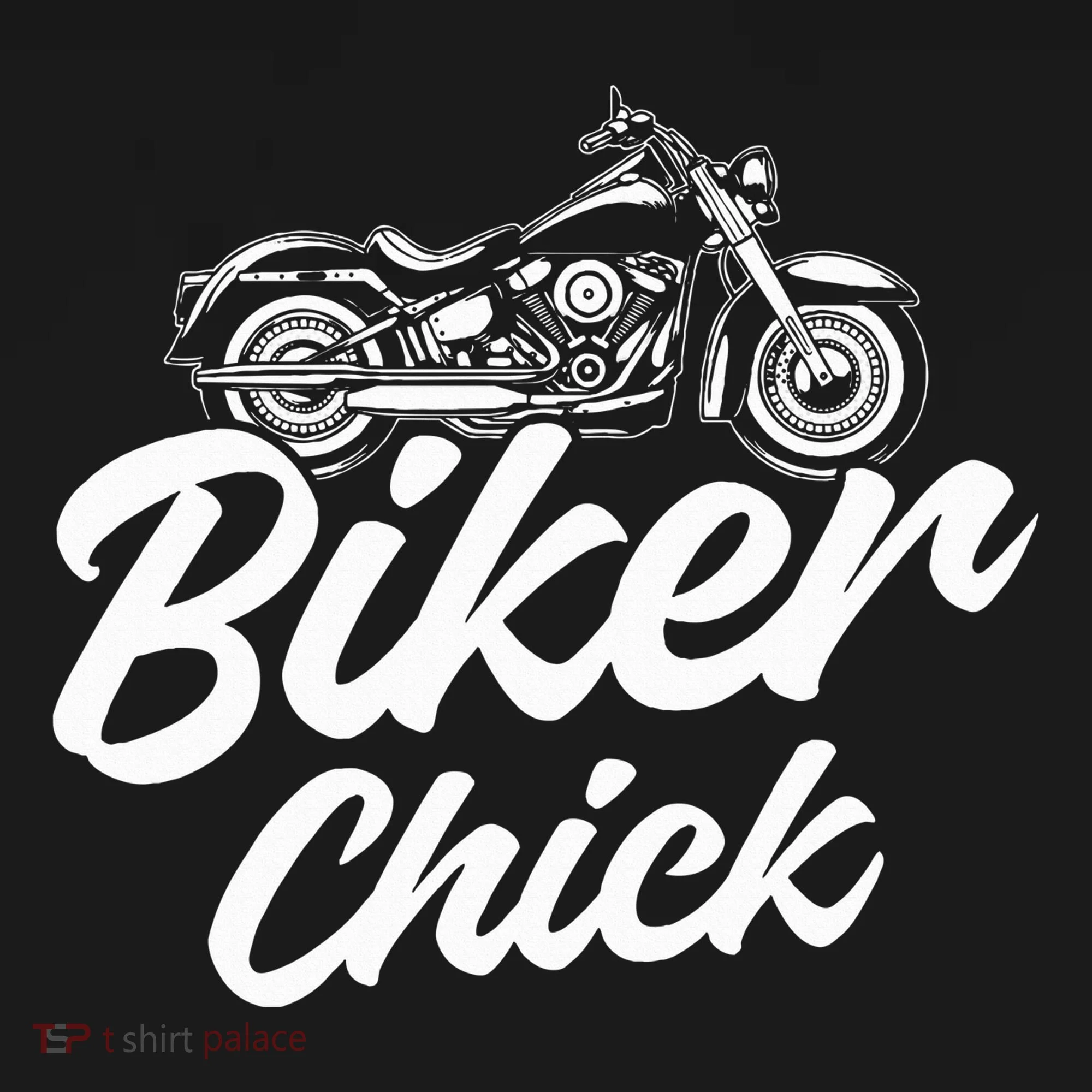 Motorcycle Funny Chopper Race Biker Chick Button