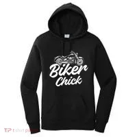 Motorcycle Funny Chopper Race Biker Chick Women's Hoodie thumb 0