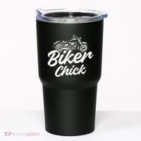 Motorcycle Funny Chopper Race Biker Chick Tumbler thumb 0