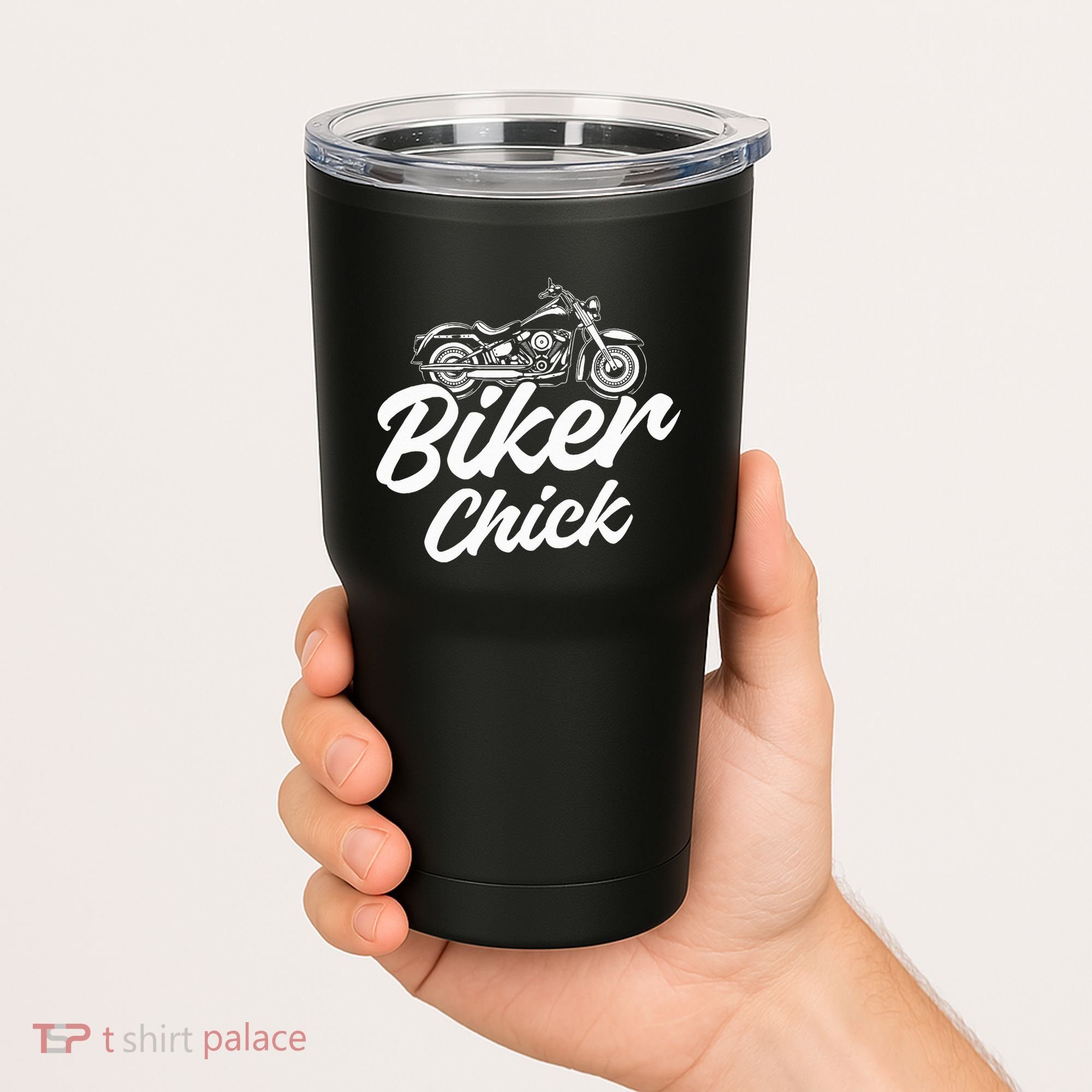 Motorcycle Funny Chopper Race Biker Chick Tumbler