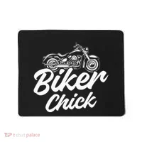 Motorcycle Funny Chopper Race Biker Chick Mousepad thumb 0