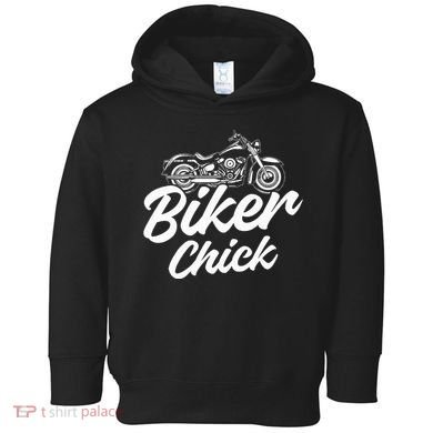 Motorcycle Funny Chopper Race Biker Chick Toddler Hoodie