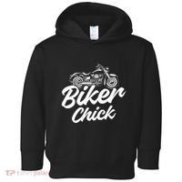 Motorcycle Funny Chopper Race Biker Chick Toddler Hoodie thumb 0