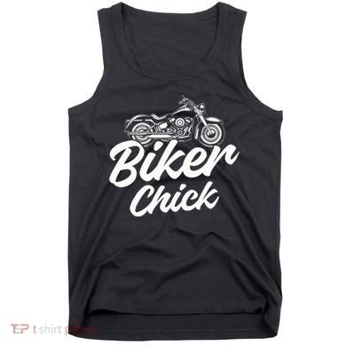 Motorcycle Funny Chopper Race Biker Chick Tank Top