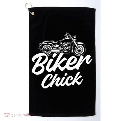 Motorcycle Funny Chopper Race Biker Chick Golf Towel