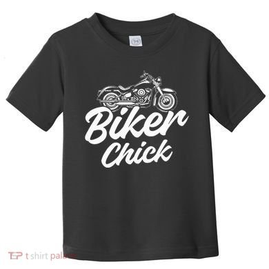 Motorcycle Funny Chopper Race Biker Chick Toddler T-Shirt