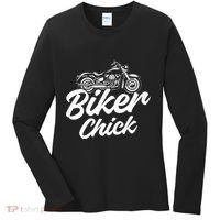 Motorcycle Funny Chopper Race Biker Chick Women's Long Sleeve Shirt thumb 0