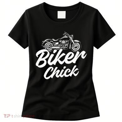 Motorcycle Funny Chopper Race Biker Chick Women's T-Shirt